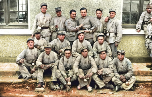 Ligne Maginot - Soldats du 168° RI - Photo prise à Thionville
