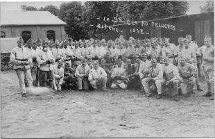 Ligne Maginot - BITCHE - (Camp de sureté) - La 9° Cie au peluches 
Photo prise en 1932