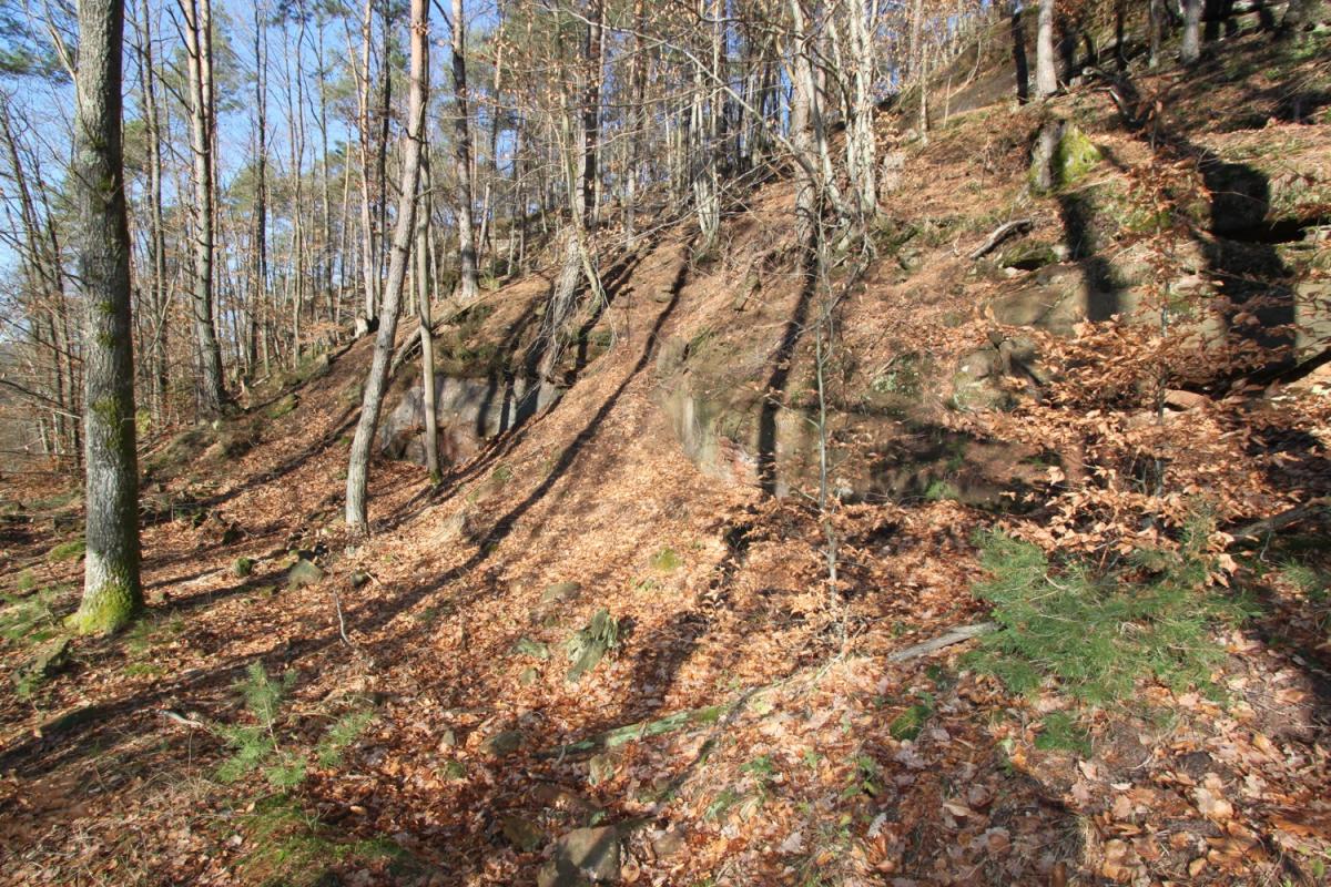 Ligne Maginot - PHILIPPSBOURG (154°RIF - 1/168°RAP) - (PC de Sous-Secteur) - Emplacement d'abris au-dessus du PC                    