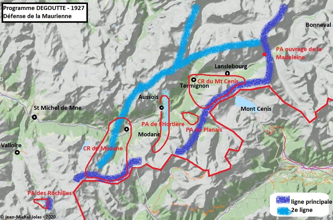 Ligne Maginot - Programme Degoutte - Maurienne - 