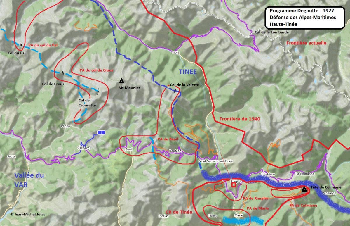 Ligne Maginot - Programme Degoutte - Tinée -   