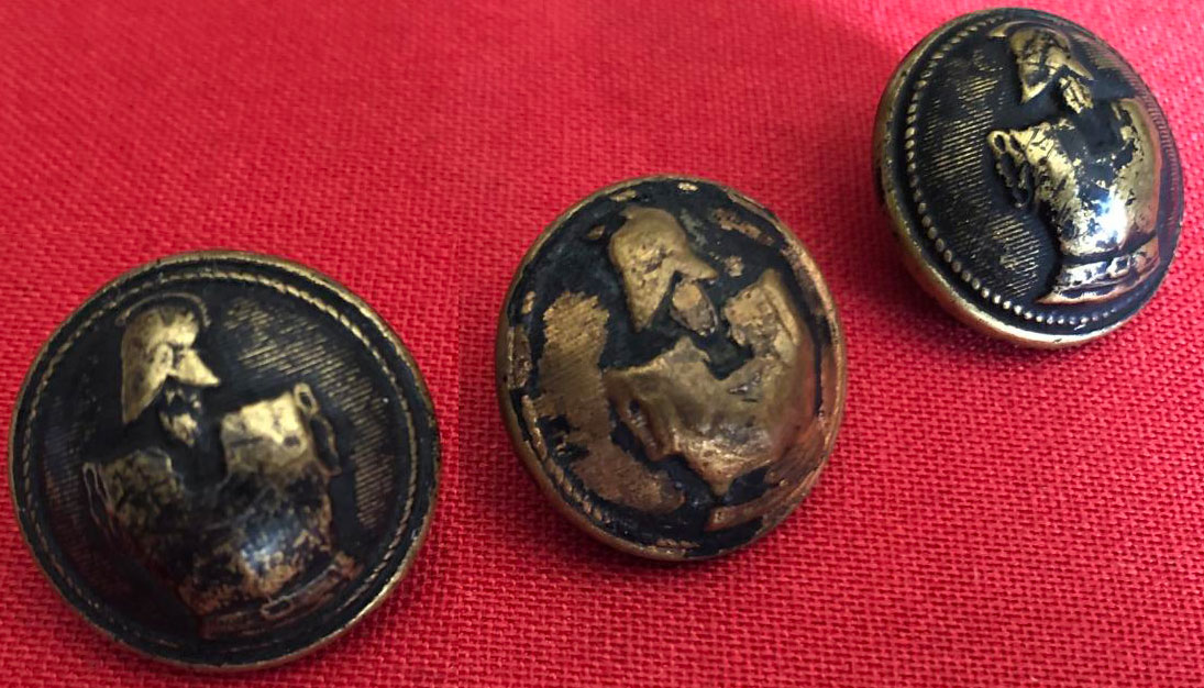 Boutons d'uniforme du Génie