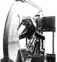 Ligne Maginot - Canon obusier de 75 modèle 33 sous casemate - Photo du prototype fourni par les Ateliers et Chantiers de la Loire pour les essais effectués à Bourges.
La pièce est équipée de la culasse semi-automatique mle 33
