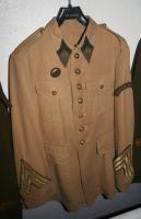 Ligne Maginot - Vareuse du 94e BAF - Uniforme exposé dans l'abri du Bichel Sud 