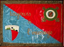 Ligne Maginot - HACKENBERG - A19 - (Ouvrage d'artillerie) - Fanion de la batterie d'ouvrage du Hackenberg - Musée du Hackenberg