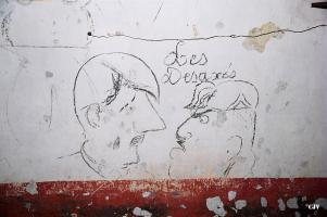 Ligne Maginot - LES TROIS-TETES - (Casernement) - Les fresques dans le fort