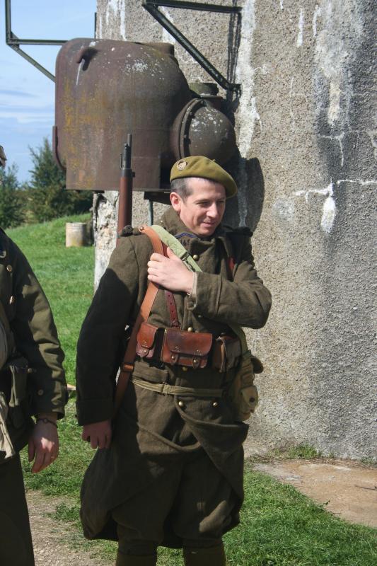 Ligne Maginot - Fantassin du 149e RIF - Fantassin du 149e RIF - Reconstitution devant l'ouvrage du Bois du Four