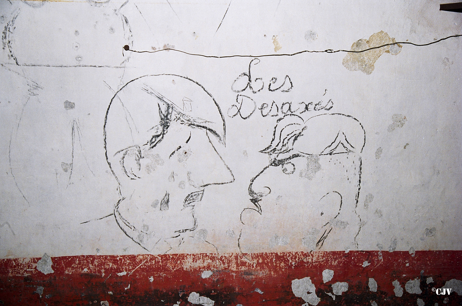 Ligne Maginot - LES TROIS-TETES - (Casernement) - Les fresques dans le fort