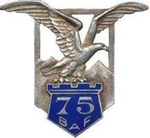 Ligne Maginot - Insigne 75° BAF - 
