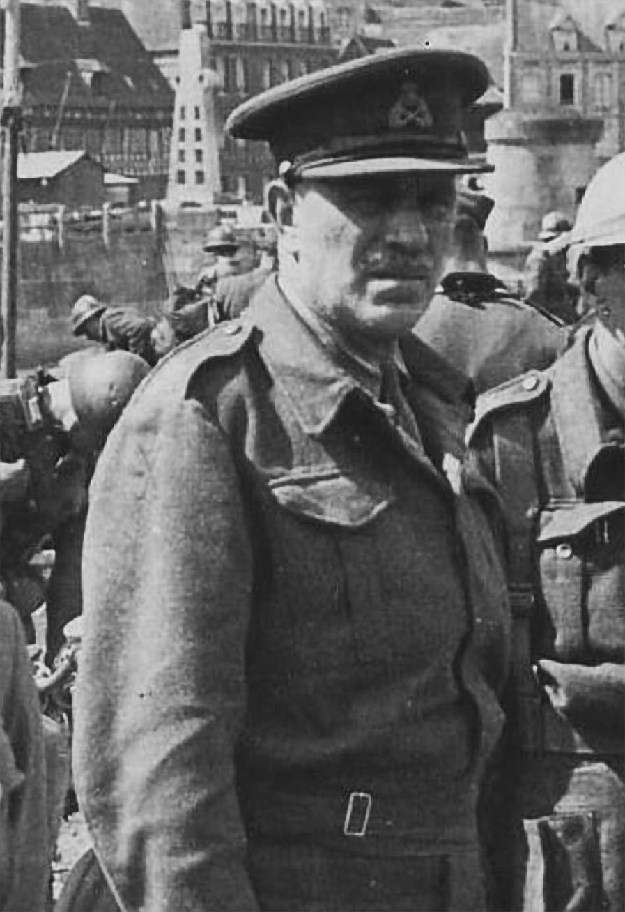 Ligne Maginot - Major General Fortune - Le major general Fortune lors de la reddition de la 51th Highland Division à Saint-Valery-en-Caux.