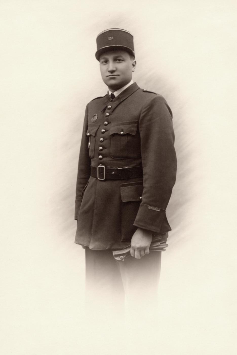 Ligne Maginot - IMMERHOF - A10 - (Ouvrage d'infanterie) - Sous-Lieutenant François Chabrier
Chef de la tourelle de 81 mm de l'ouvrage d'Immerhof