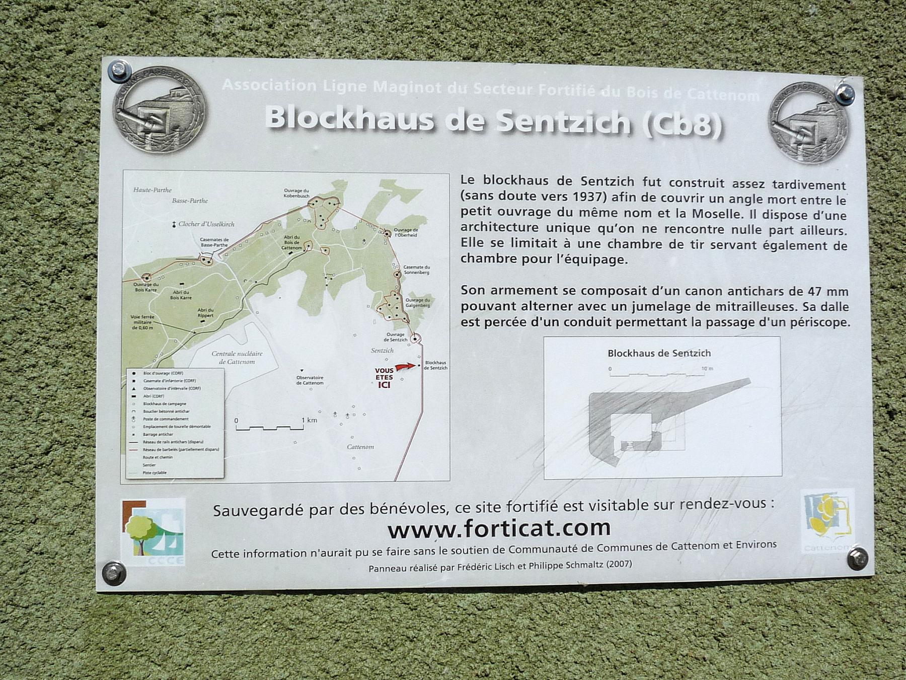 Ligne Maginot - CB8 - SENTZICH - (Blockhaus pour canon) - 2019