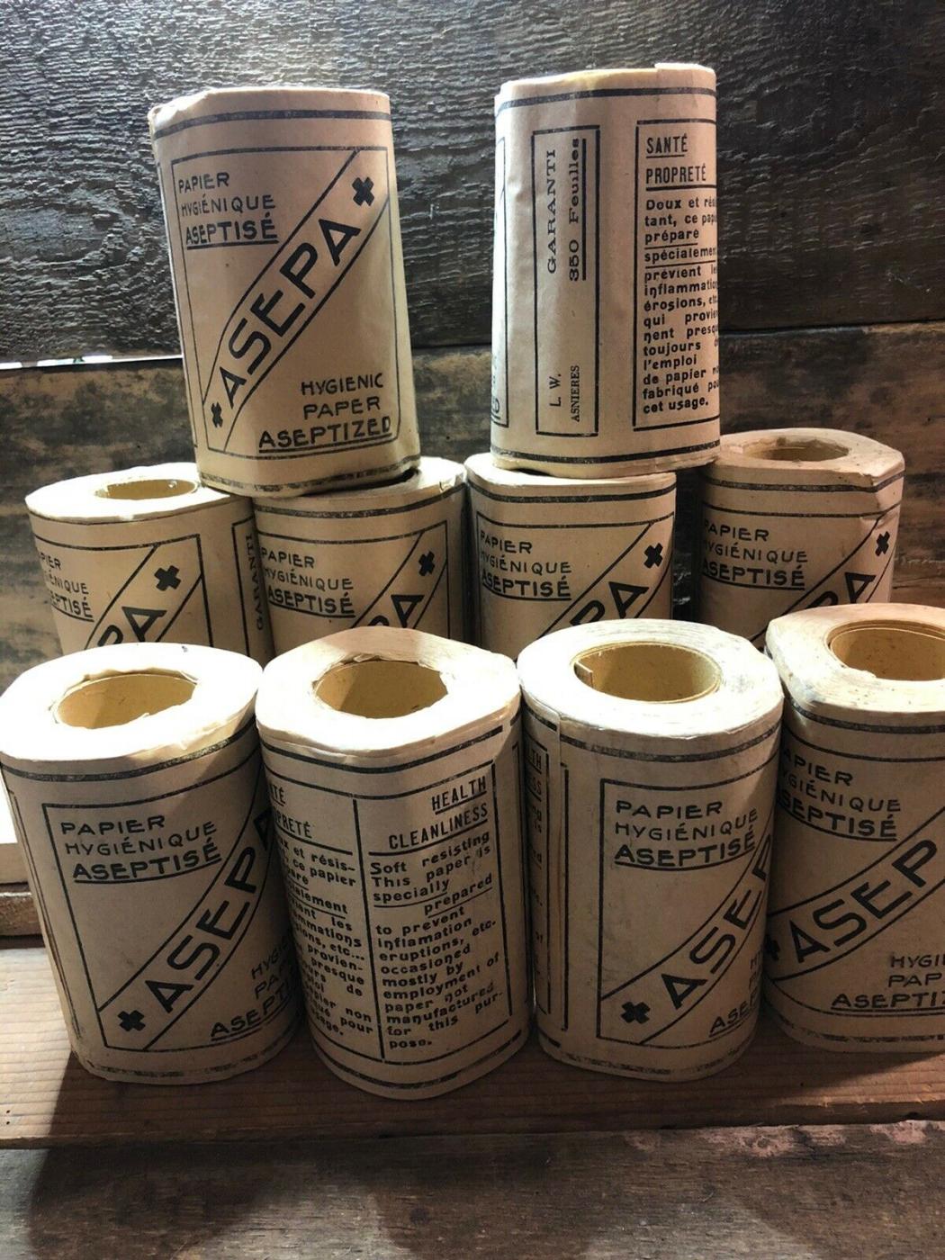 Ligne Maginot - Papier Toilette Asepa - Papier de toilette probablement utilise dans les toilettes de marque ASEPTA