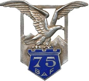 Ligne Maginot - Insigne 75° BAF - 