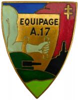 Ligne Maginot - METRICH - A17 - (Ouvrage d'artillerie) - Insigne de l'équipage de l'ouvrage A17 - Métrich