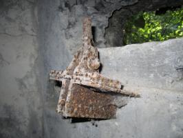 Ligne Maginot - HAUTE DIGUE 4 - (Blockhaus pour arme infanterie) - Détail support FM