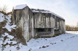 Ligne Maginot - 85 - HASELBERG - (Casemate d'infanterie - double) - Vue coté est donnant sur la casemate 84 Chemin Creux