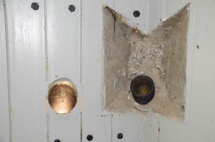 Ligne Maginot - 112 - BETTLACH SUD - (Casemate d'infanterie - Double) - Goulottes lance grenades et goulotte d'évacuation des douilles