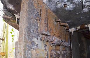 Ligne Maginot - WILLERHOF (BATTERIE DE) - (Position d'artillerie préparée) - Abri 
Volet blindé de la porte de gauche