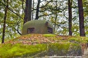 Ligne Maginot - BIESENBERG 6 - (Blockhaus pour arme infanterie) - Cloche GFM avec un créneau décalé