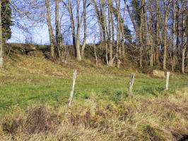 Ligne Maginot - Cuve à mortier de la SERPE - Les deux constructions, bloc B78ter derrière les arbres