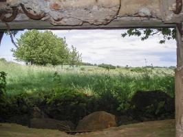 Ligne Maginot - SAINT WALFROY OUEST - (Blockhaus pour canon) - Vue du créneau AC