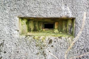 Ligne Maginot - MB351 - (Blockhaus lourd type STG / STG-FCR - Simple) - Créneau de tir vu de l'extérieur