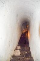 Ligne Maginot - HUTTINGUE (Ouvrage d'infanterie) - Vue sur le couloir de liaison vers la coupole Est. Au fond la sortie Est