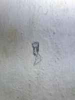 Ligne Maginot - HAUT POIRIER - (Ouvrage d'infanterie) - Bloc 1
Un petit dessin dans les toilettes du bloc: 
un soldat français