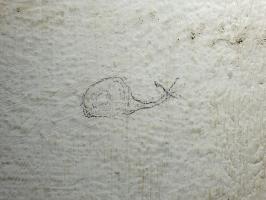 Ligne Maginot - HAUT POIRIER - (Ouvrage d'infanterie) - Bloc 1
Un petit dessin dans les toilettes du bloc: un escargot
