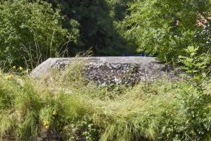 Ligne Maginot - PONT CANAL SUD - (Blockhaus pour arme infanterie) - Dalle vue du chemin de halage