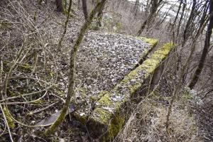 Ligne Maginot - 7/1 - PONT RAIL DE CHALAMPE SUD - (Abri) - Plaque de béton qui pouvait être le toit d'un abri sommaire