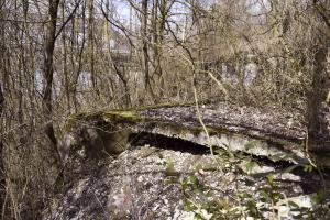 Ligne Maginot - 7/1 - PONT RAIL DE CHALAMPE SUD - (Abri) - Plaque de béton qui pouvait être le toit d'un abri sommaire