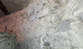 Ligne Maginot - Blockhaus UCKANGE Triage - Détail de la construction, murs maçonnés et profilé IPN acier avec hourdis pour la toiture.