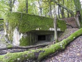 Ligne Maginot - BAUDSTUNDEN 1 - (Blockhaus pour canon) - La façade de tir