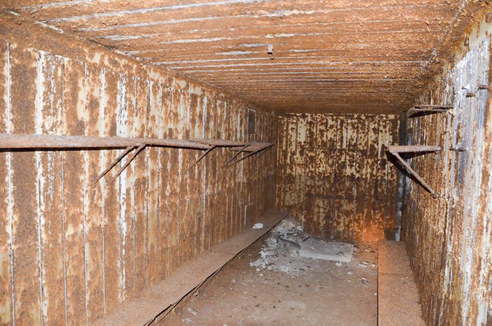 Ligne Maginot - WILLERHOF (BATTERIE DE) - (Position d'artillerie préparée) - Abri 
Intérieur avec tablettes - D. Froehly