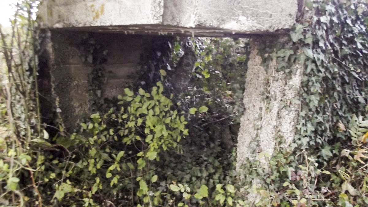 Ligne Maginot - Cuve à mortier de la SERPE - L'entrée