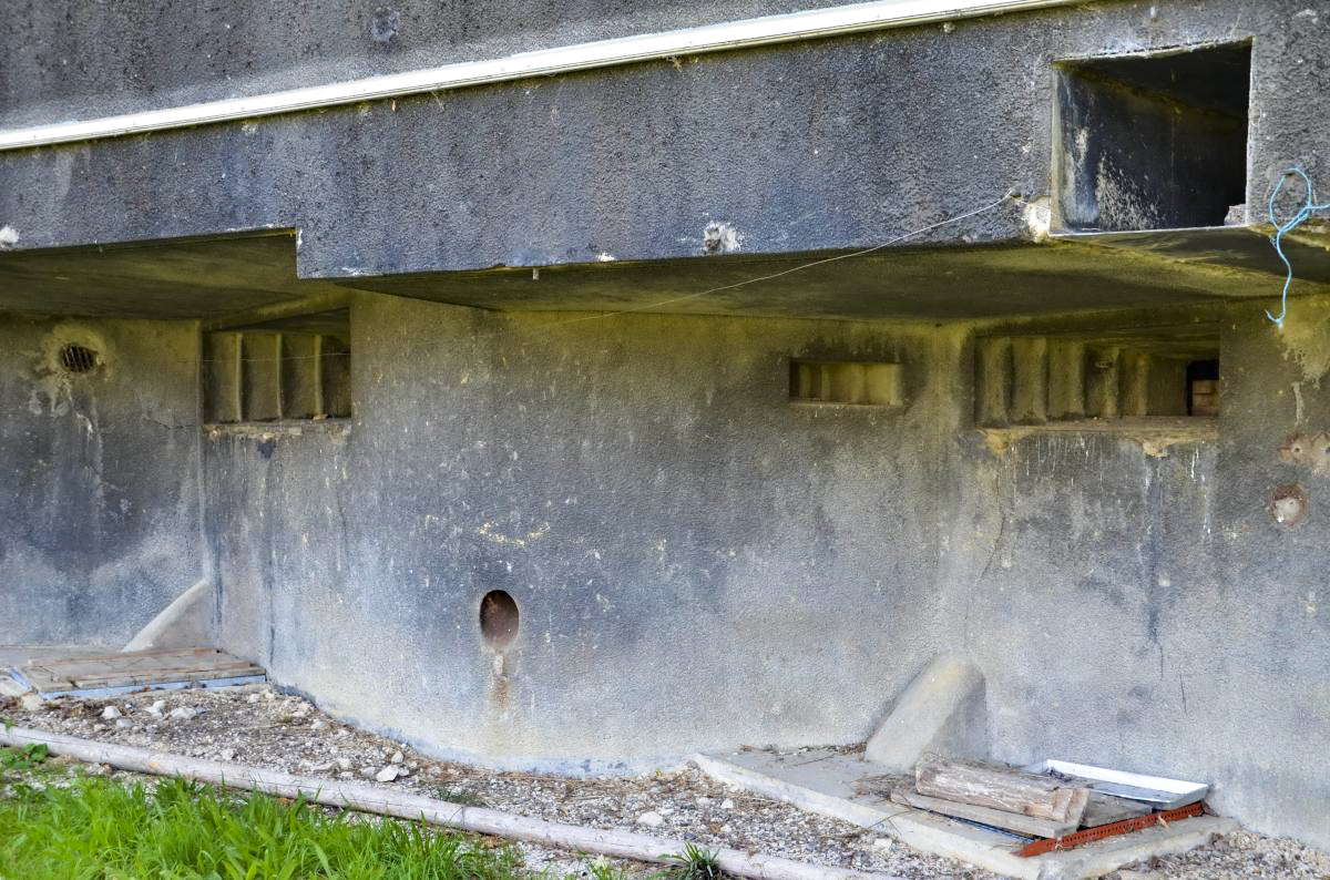 Ligne Maginot - 114 - RAEDERSDORF - (Casemate d'infanterie - Double) - Créneau coté nord