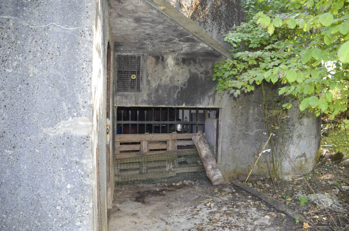 Ligne Maginot - 114 - RAEDERSDORF - (Casemate d'infanterie - Double) - Entrée du matériel en face et des hommes à gauche