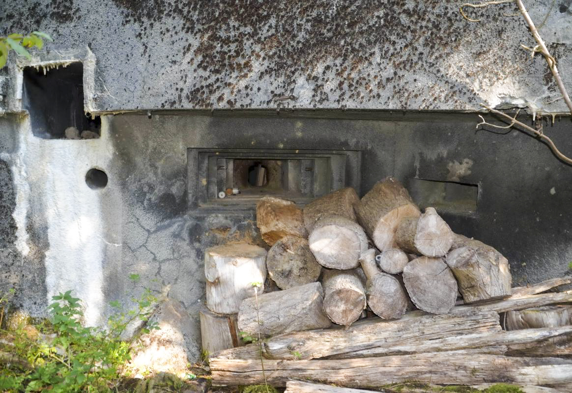 Ligne Maginot - 114 - RAEDERSDORF - (Casemate d'infanterie - Double) - Créneaux mitrailleuse et FM (a droite) coté sud
