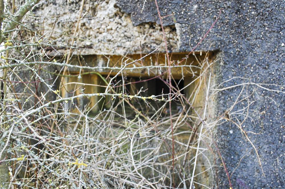 Ligne Maginot - MB351 - (Blockhaus lourd type STG / STG-FCR - Simple) - Créneau de tir vu de l'extérieur
