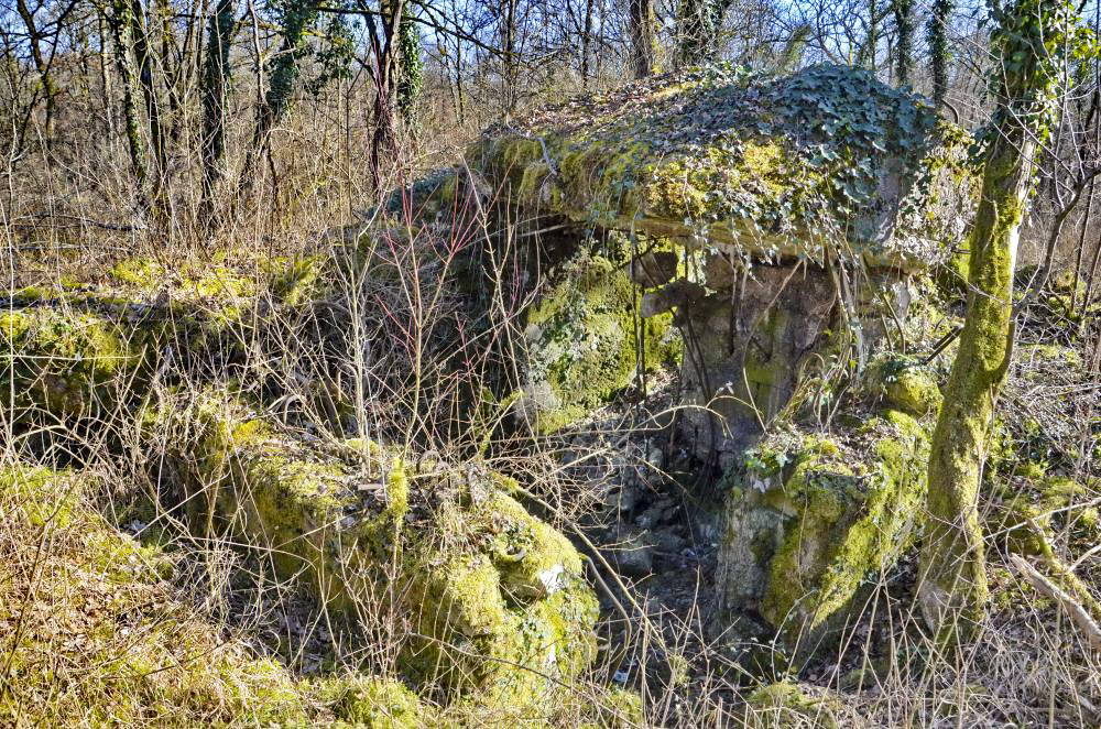 Ligne Maginot - CARREFOUR 224 NORD - (Blockhaus pour arme infanterie) - Façade nord avec l'entrée matériel
