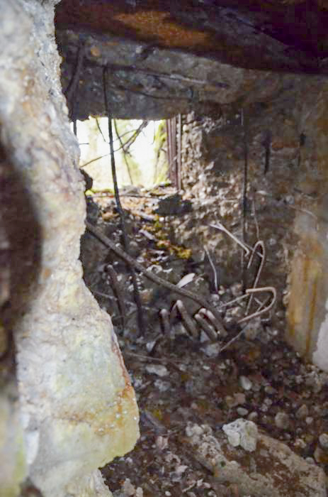 Ligne Maginot - G50 - HOMBOURG BERGE 1 - (Blockhaus pour arme infanterie) - Vue intérieure sur le créneau nord