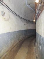 Ligne Maginot - LA FERTE - (Ouvrage d'infanterie) - Le virage entre l'infirmerie et la cuisine où les corps furent entassés avant leur évacuation par les allemands