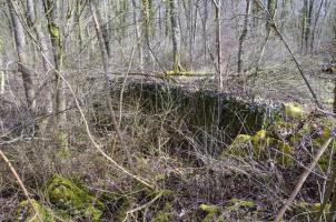 Ligne Maginot - RADBRUNNEN 2 - (Blockhaus pour canon) - Mur latéral nord