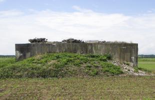Ligne Maginot - RUMERSHEIMER WEG - (Blockhaus pour arme infanterie) - Une partie de la rocaille est encore en place. Vue vers l'ouest.