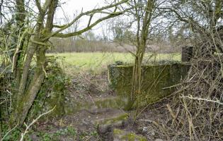 Ligne Maginot - STATION DE BANTZENHEIM 7 - (Cuve pour arme d'infanterie) - Vue intérieur sur l'escalier