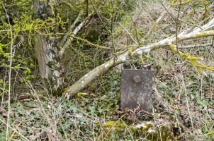 Ligne Maginot - STATION DE BANTZENHEIM 7 - (Cuve pour arme d'infanterie) - Détail des fer en U, avec les écrous de fixation