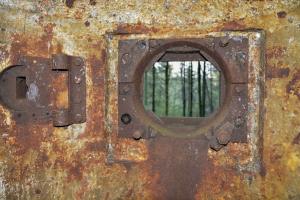 Ligne Maginot - WINECKERTHAL EST - (Casemate d'infanterie) - La cloche mitrailleuse et son créneau atypique