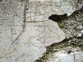Ligne Maginot - CABANES VIEILLES (ABREUVOIR MILITAIRE) - (Divers) - Un autre  graffiti sur l'abreuvoir